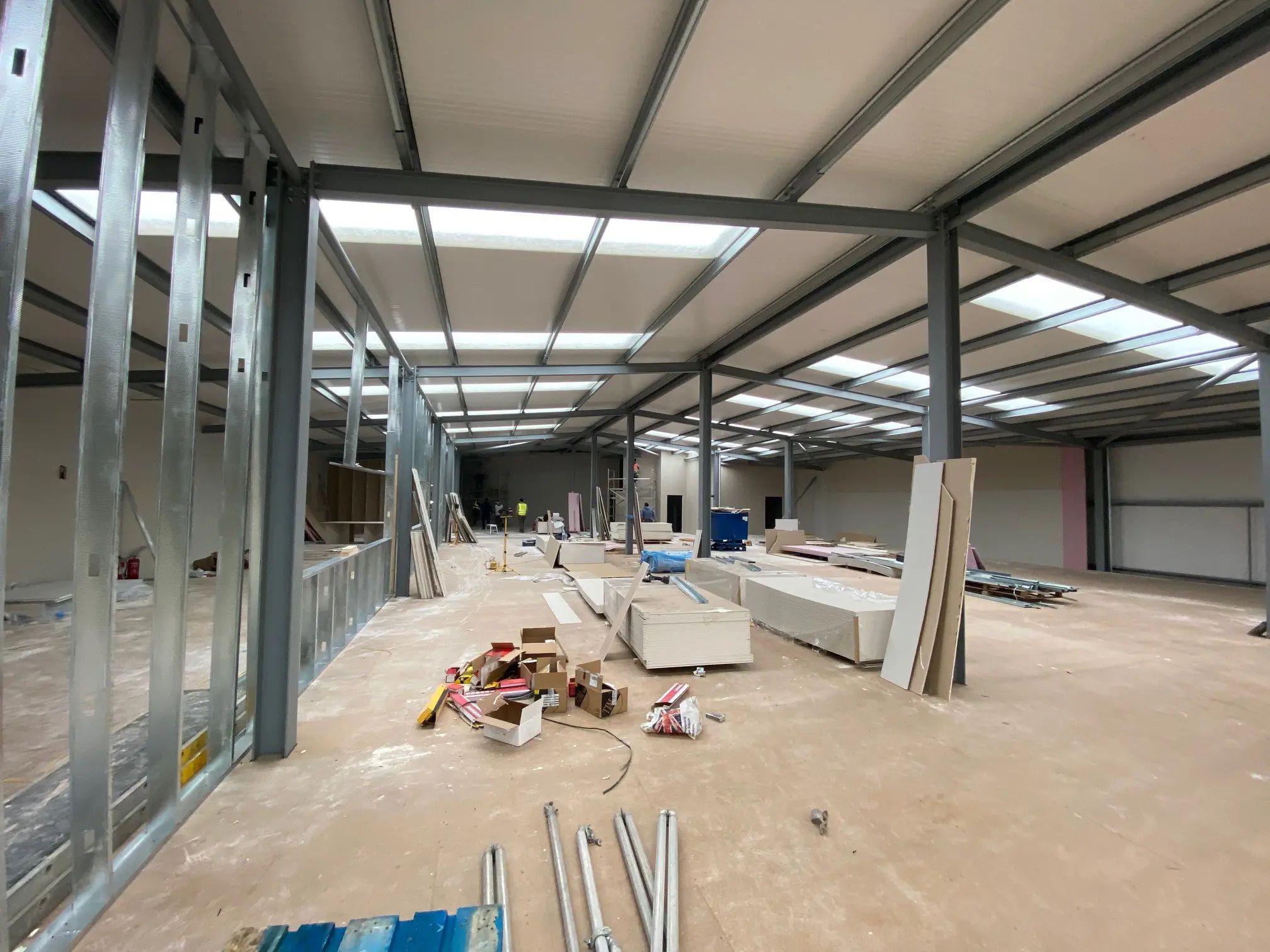 New Steel Building Fitout | R&B Building Services Industrial Unit Fitout, Yorkshire, UK
