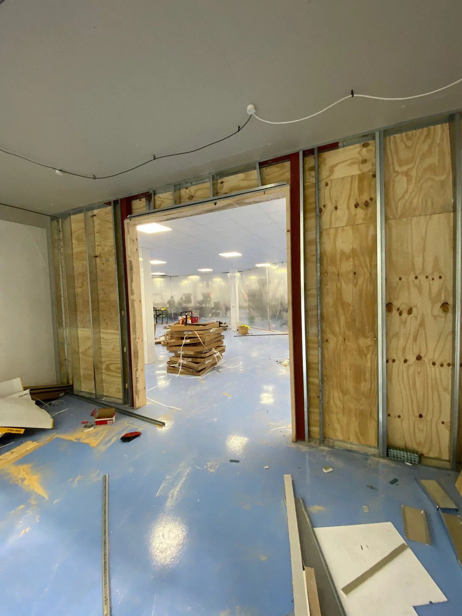 New Steel Building Fitout | R&B Building Services Industrial Unit Fitout, Yorkshire, UK